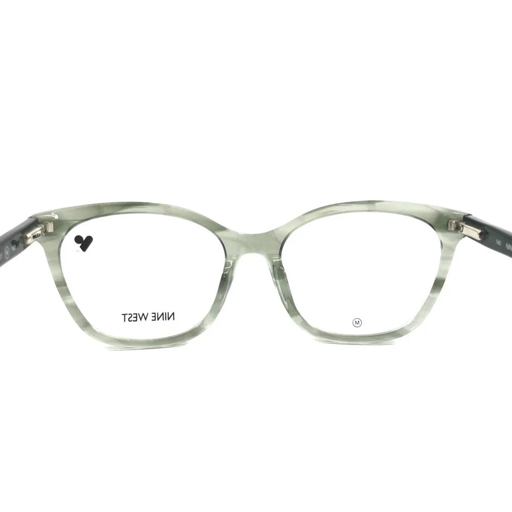 Nine West Eyeglasses Frames NW5245 318 Olive Green Cat Eye Full Rim 53-17-140